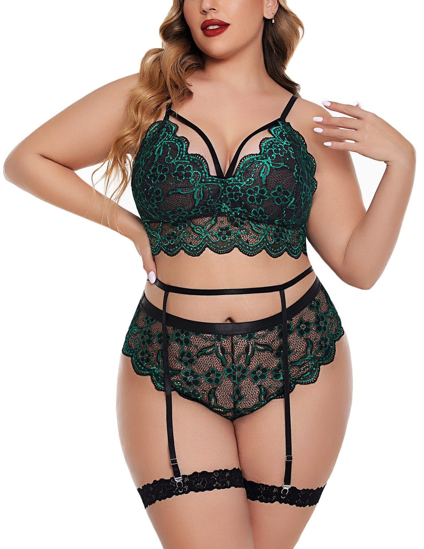 Large size erotic lingerie sexy temptation lace