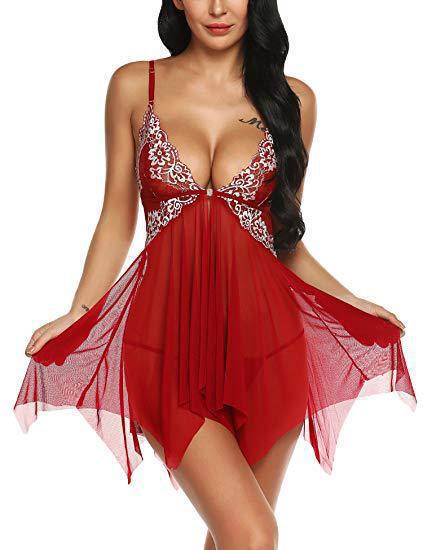 Sexy lingerie hot style lace mesh sexy pajamas suspender skirt